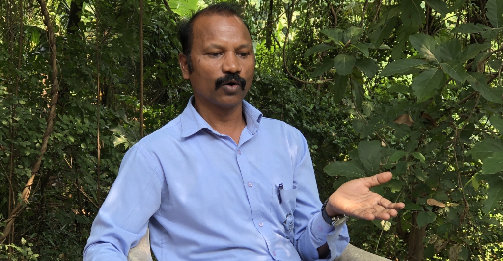 Prakash Bhoir, an adivasi who says conservation is in the culture of his people