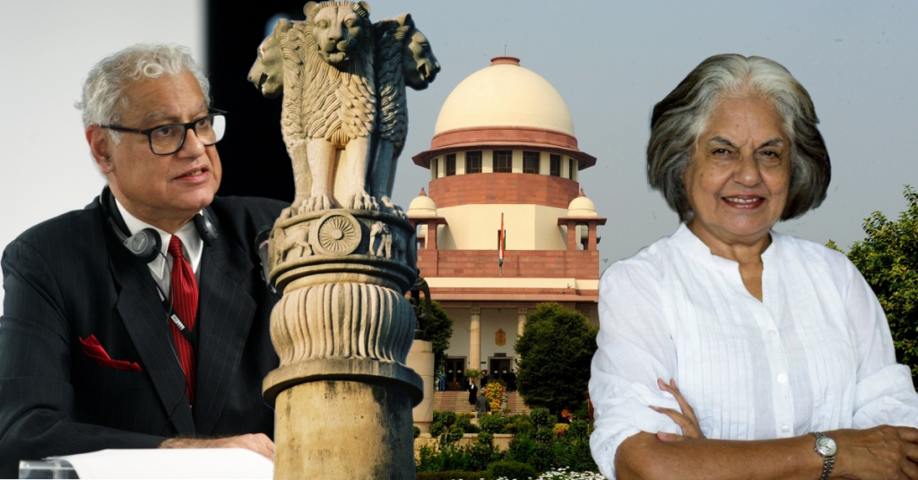 activists Indira Jaising and Anand Grover
